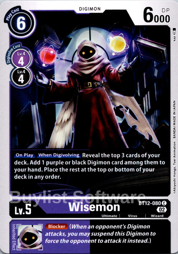 Wisemon [BT12-080] [Across Time]