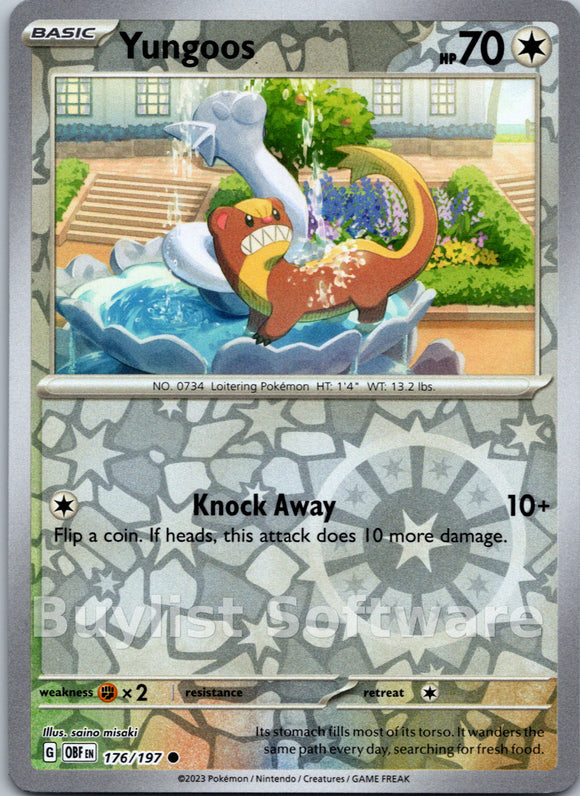 Yungoos [176/197] [Obsidian Flames] Reverse Holofoil