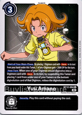 Yuu Amano [BT12-094] [Across Time]