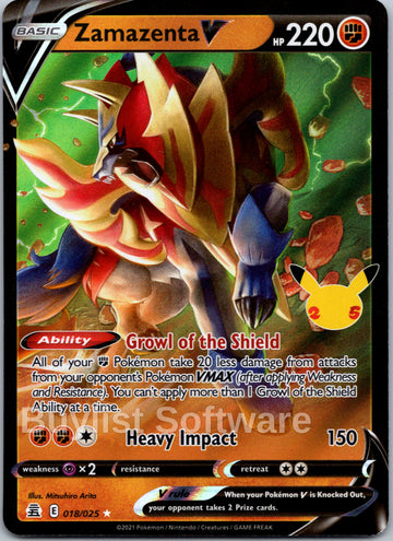 Zamazenta V [018/025] [Celebrations] Holofoil