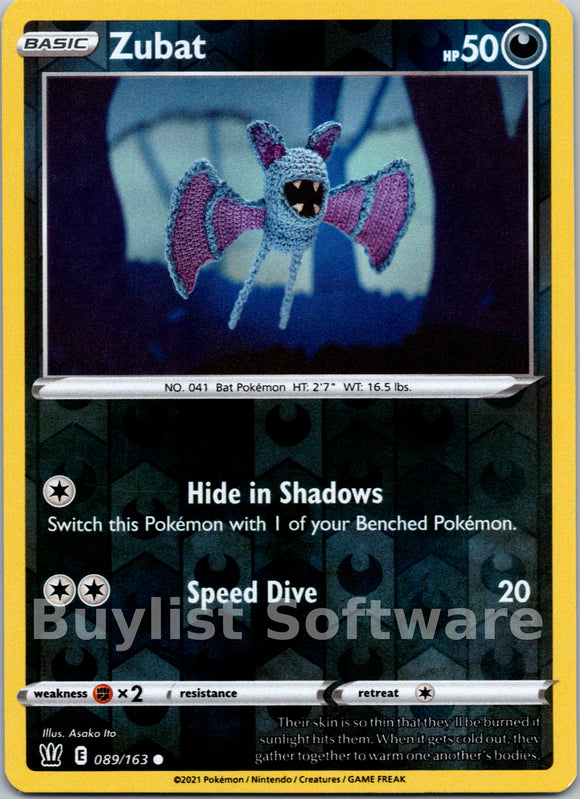 Zubat [089/163] [Battle Styles] Reverse Holofoil