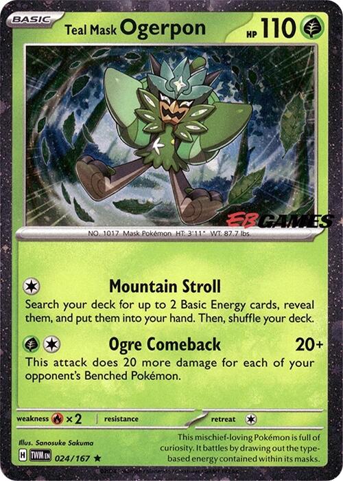 Teal Mask Ogerpon (EB Games Exclusive)