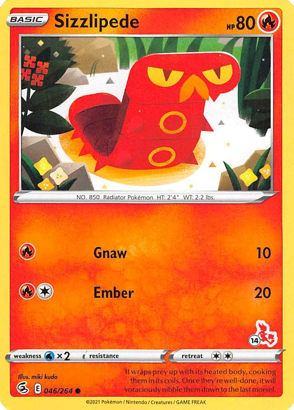 Sizzlipede (#14 Cinderace Stamped)