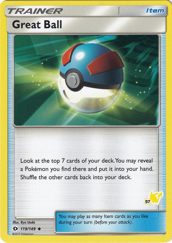 Great Ball (#57 Pikachu Stamped)