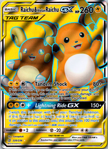 Raichu & Alolan Raichu GX