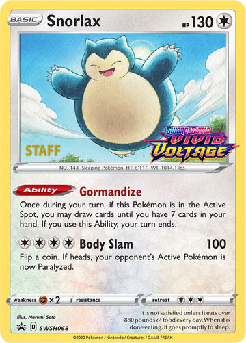 Snorlax (Staff Stamped)