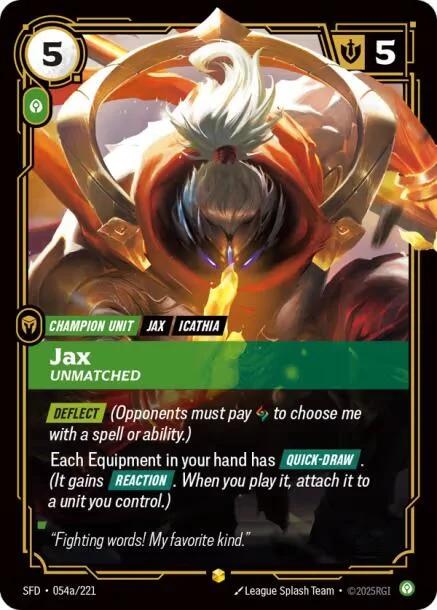 Jax - Unmatched (Alternate Art)
