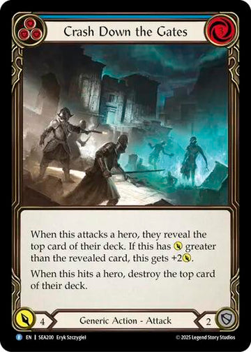Crash Down the Gates (Blue)