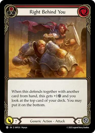 Right Behind You (Red)