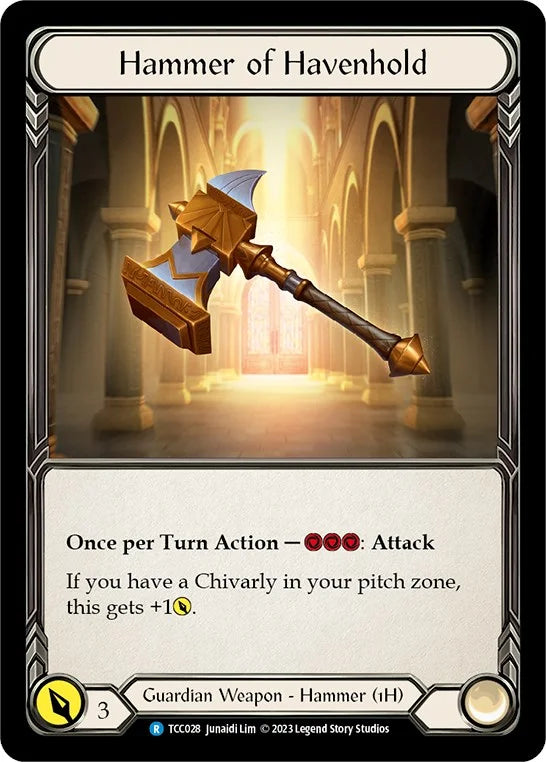 d56428b8-8495-4304-89ea-b7735a33dc20 | fab-tcc028-cf-rounthetabltccx-rar-nm | Hammer of Havenhold