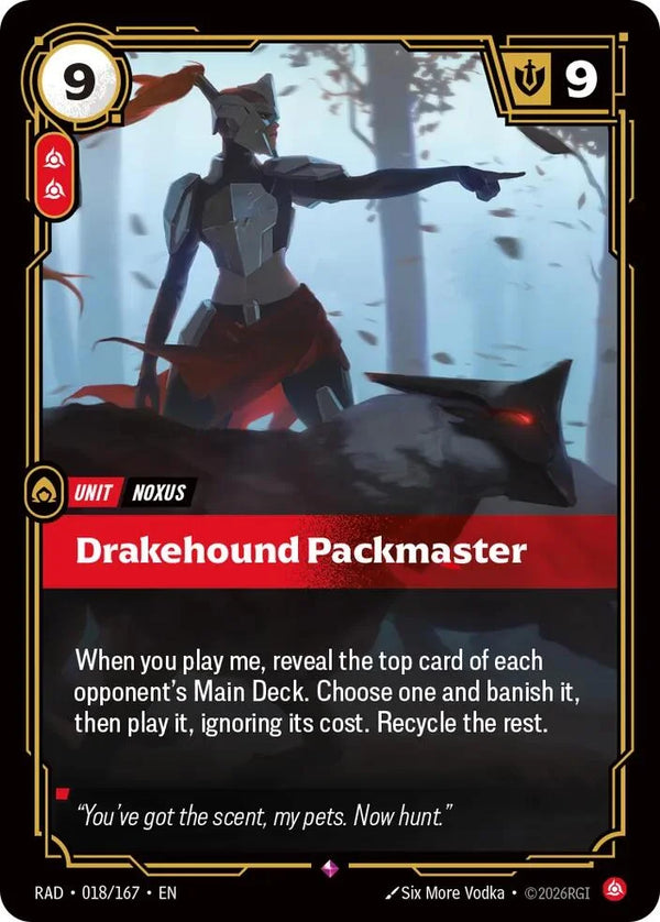 eebe737b-a951-4b86-a533-893fb34272ce | rb-018-167-f-radi-rar-nm | Drakehound Packmaster