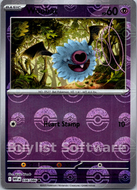 Woobat (Poke Ball Pattern) [036/086] [White Flare] Holofoil