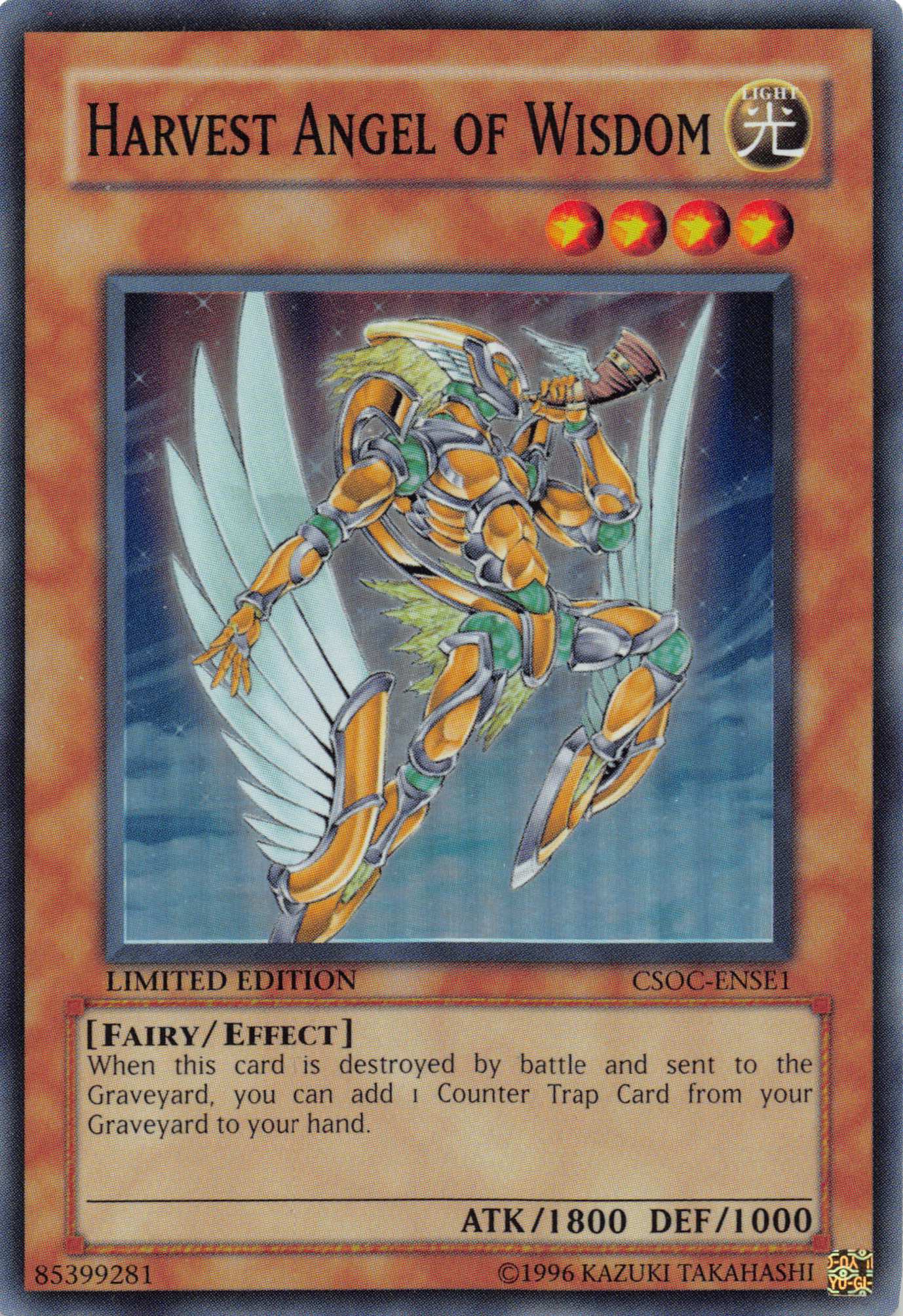 Harvest Angel of Wisdom [CSOC-ENSE1] Super Rare