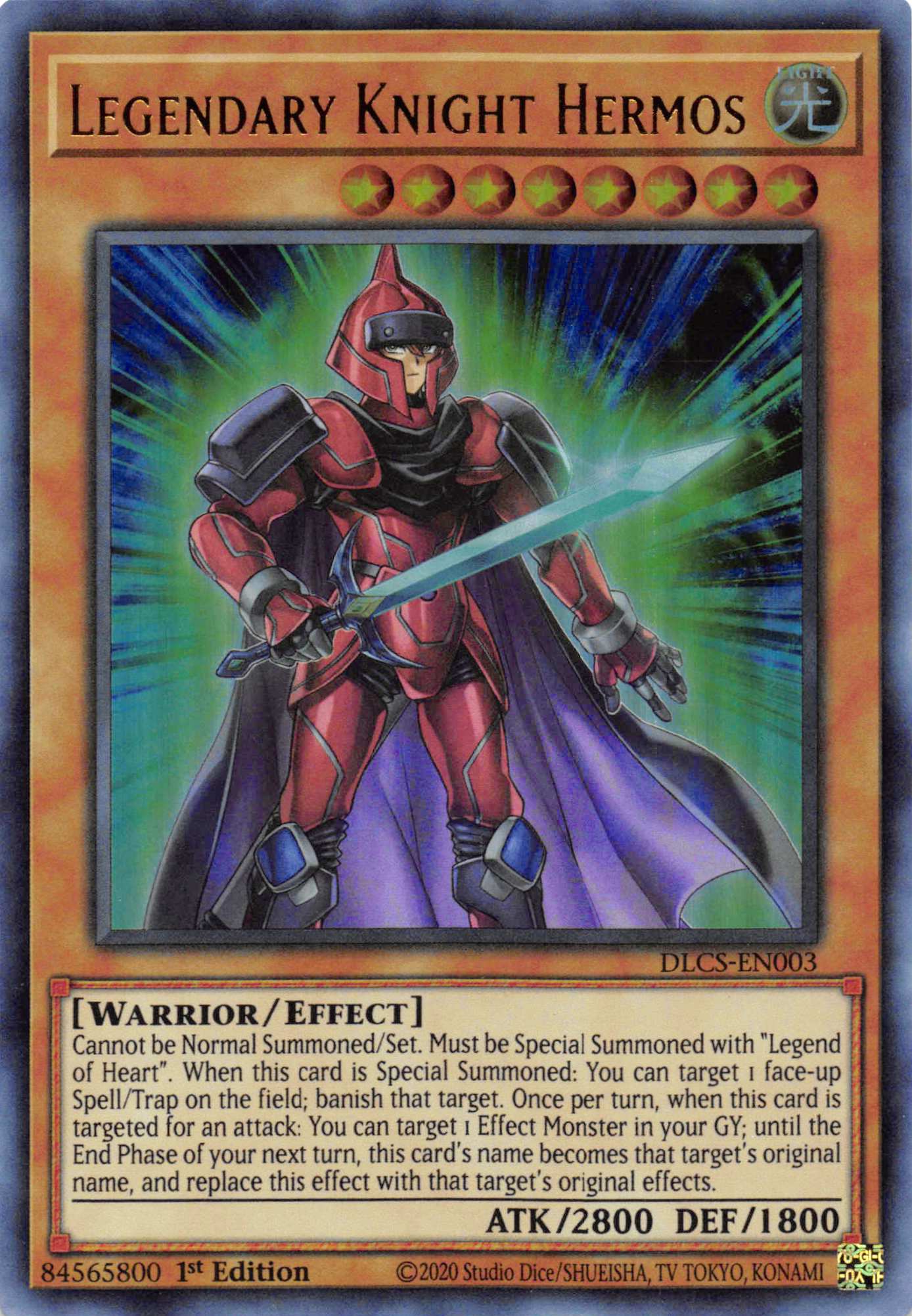 Legendary Knight Hermos (Purple) [DLCS-EN003] Ultra Rare