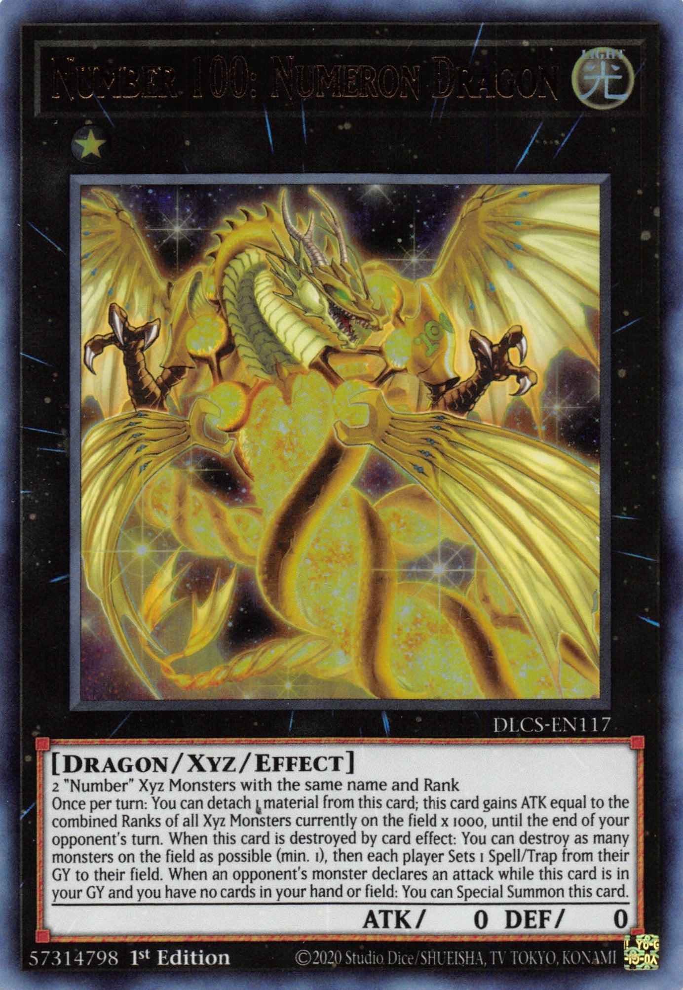 Number 100: Numeron Dragon [DLCS-EN117] Ultra Rare