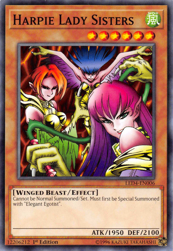 Harpie Lady Sisters [LED4-EN006] Common