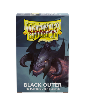 Dragon Shield: 100ct Black Matte Outer Sleeves (Standard Size)