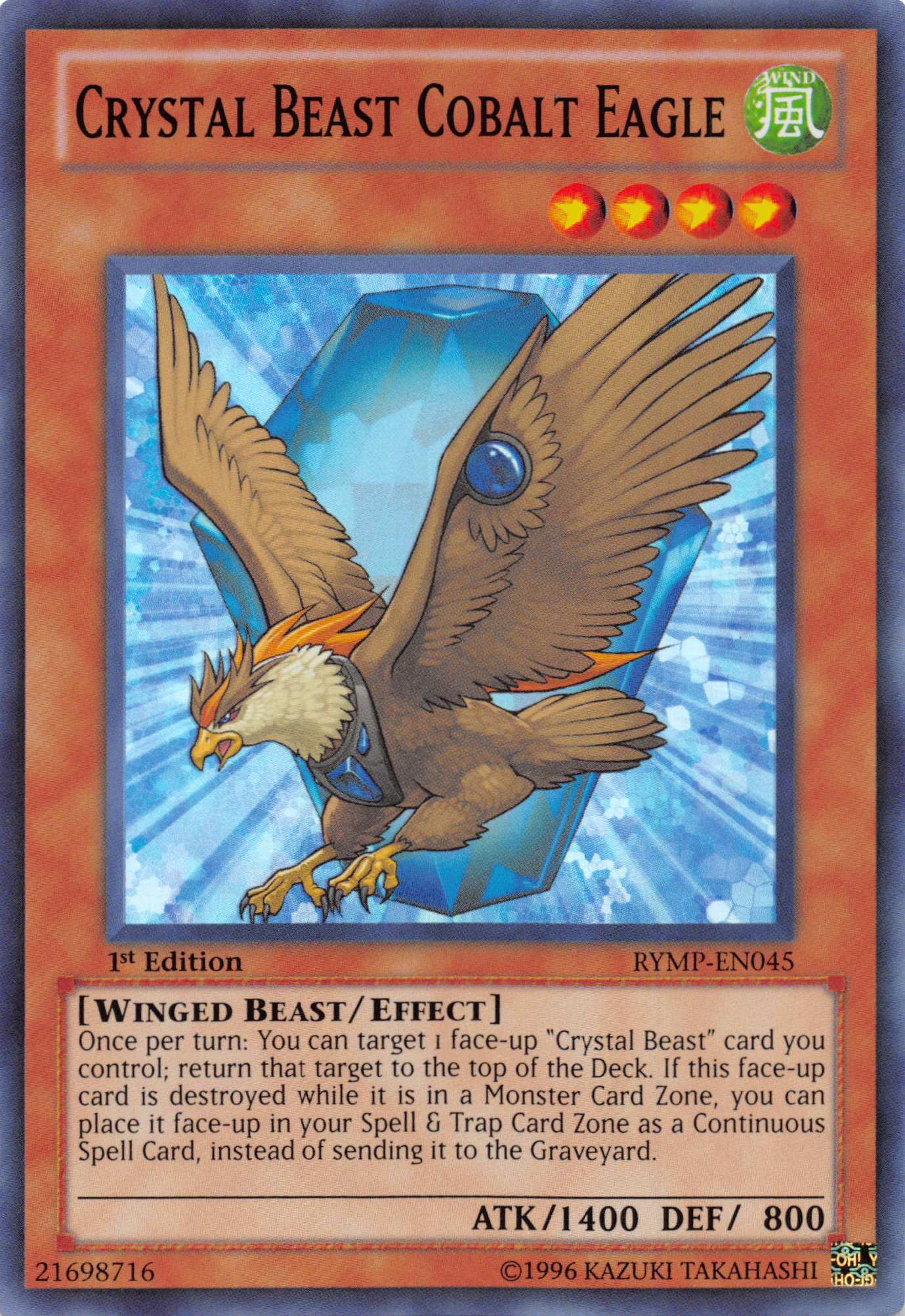 Crystal Beast Cobalt Eagle [RYMP-EN045] Super Rare