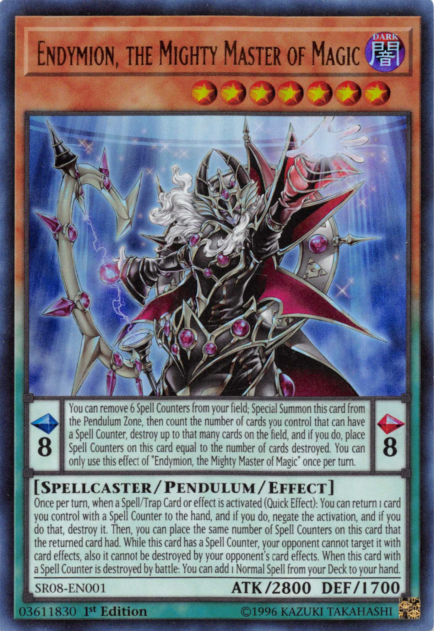 Endymion, the Mighty Master of Magic [SR08-EN001] Ultra Rare