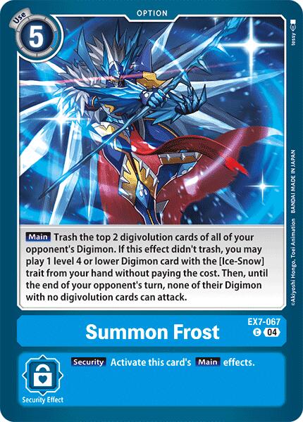 Summon Frost [EX7-067-C] [Digimon LIBERATOR] Normal