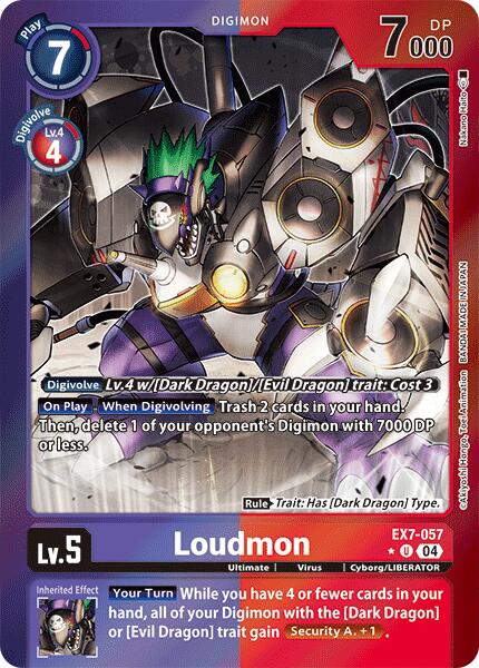 Loudmon (Foil) [EX7-057-UC] [Digimon LIBERATOR] Foil