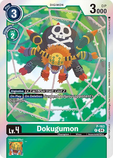Dokugumon (Chain of Liberation Upgrade Pack) [P-163] [Digimon Promotion Cards] Foil