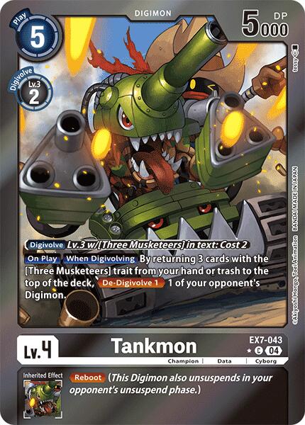 Tankmon (Foil) [EX7-043-C] [Digimon LIBERATOR] Foil