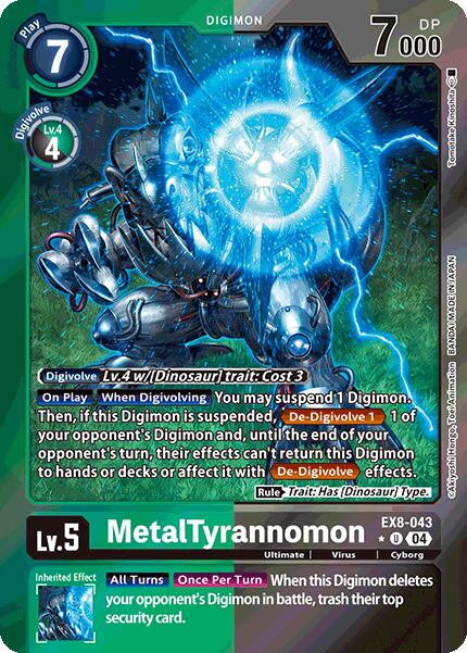 MetalTyrannomon (Limited Foil) [EX8-043-U] [Chain of Liberation] Foil