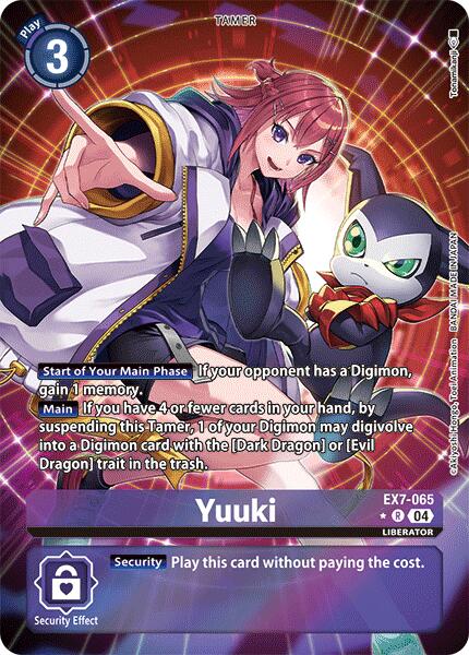 Yuuki (Alternate Art) [EX7-065-R] [Digimon LIBERATOR] Foil