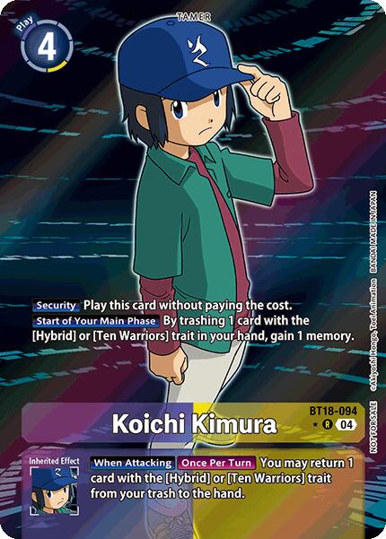 Koichi Kimura (Release Special Booster 2.0: Box Promotion Pack) [BT18-094-R] [Release Special Booster 2.0] Foil