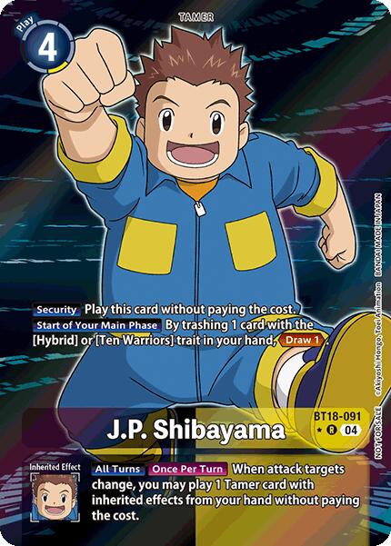 J.P. Shibayama (Release Special Booster 2.0: Box Promotion Pack) [BT18-091-R] [Release Special Booster 2.0] Foil