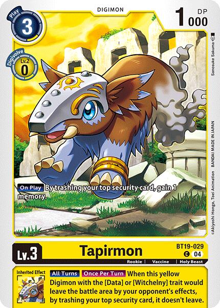 Tapirmon [BT19-029-C] [Release Special Booster 2.0] Normal