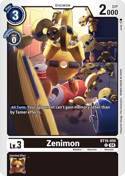 Zenimon [BT18-059-C] [Release Special Booster 2.0] Normal