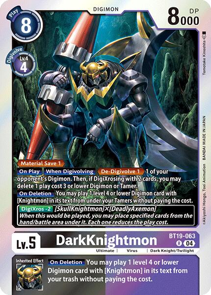 DarkKnightmon [BT19-063-R] [Release Special Booster 2.0] Foil