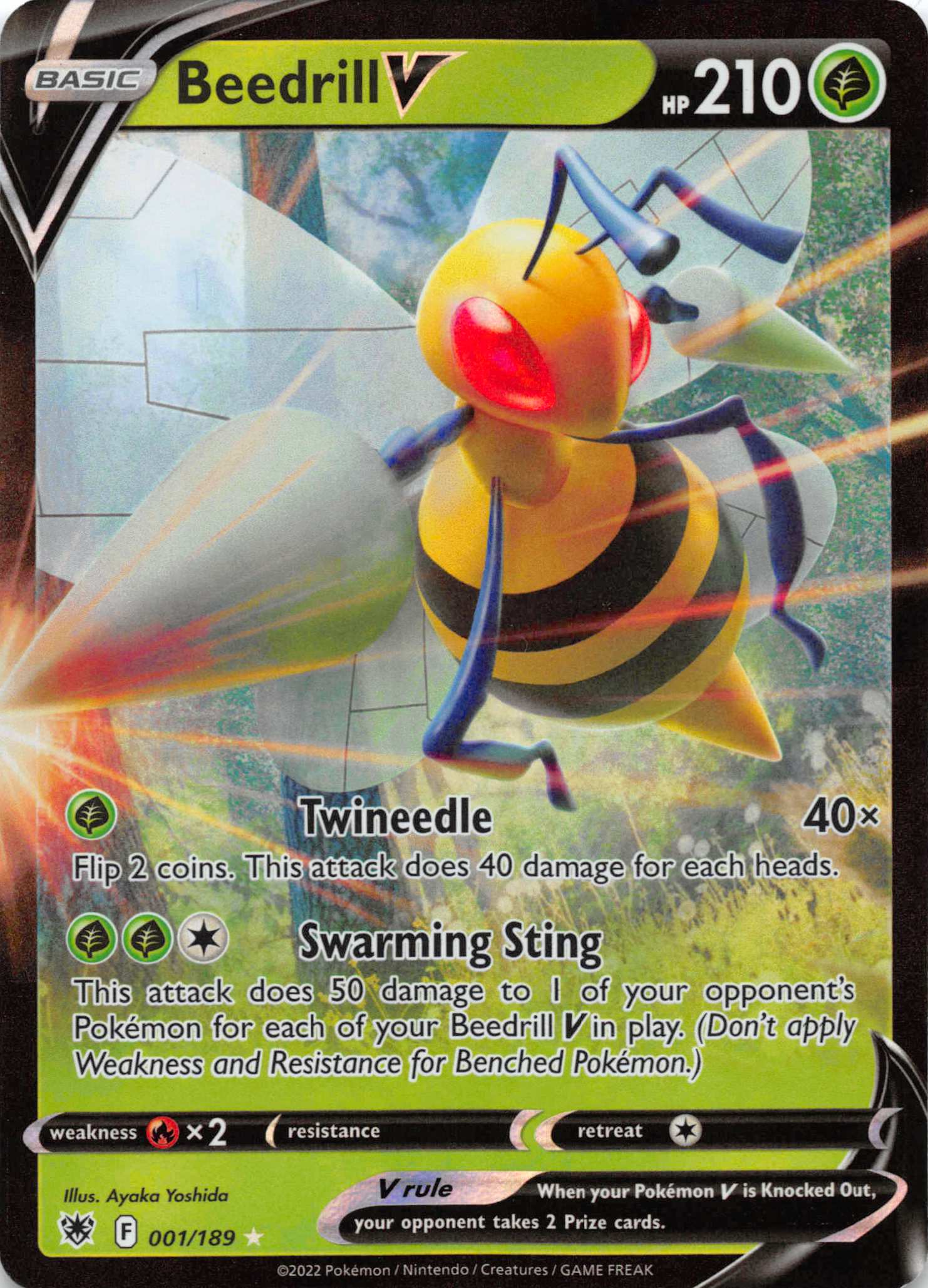 Beedrill V (001/189) [Sword & Shield: Astral Radiance]