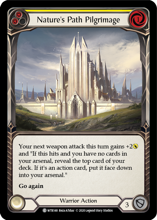 Nature's Path Pilgrimage (Yellow) [WTR148] Unlimited Rainbow Foil - Duel Kingdom