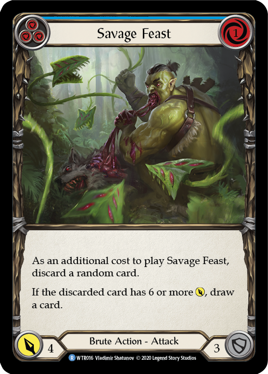 Savage Feast (Blue) [WTR016] Unlimited Normal - Duel Kingdom