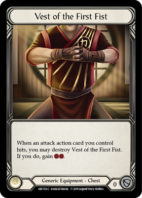 Vest of the First Fist [ARC152-C] 1st Edition Normal - Duel Kingdom
