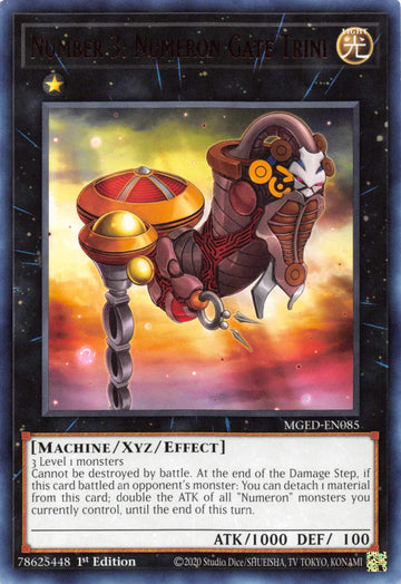 Number 3: Numeron Gate Trini [MGED-EN085] Rare - Duel Kingdom