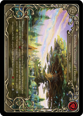 Korshem, Crossroad of Elements [U-ELE000] Unlimited Rainbow Foil - Duel Kingdom