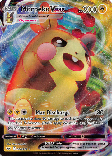 Morpeko VMAX (080/202) [SWSH01: Sword & Shield Base Set]