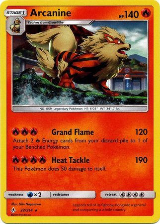 Arcanine - 22/214 (Cosmos Holo) [022/214] [Blister Exclusives] Holofoil