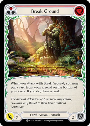 Break Ground (Red) [ELE131] 1st Edition Normal - Duel Kingdom