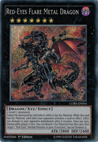 Red-Eyes Flare Metal Dragon [CORE-EN054] Secret Rare - Duel Kingdom