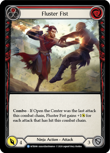 Fluster Fist (Red) [WTR086] Unlimited Rainbow Foil - Duel Kingdom