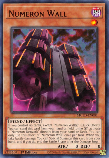 Numeron Wall [MGED-EN081] Rare - Duel Kingdom