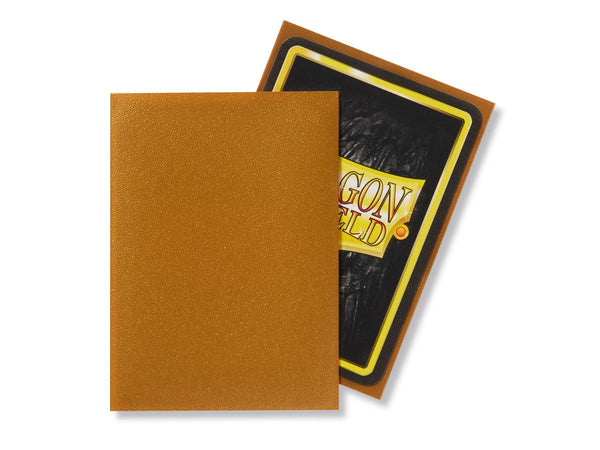 100ct Gold Dragon Shield Matte Sleeves - Duel Kingdom