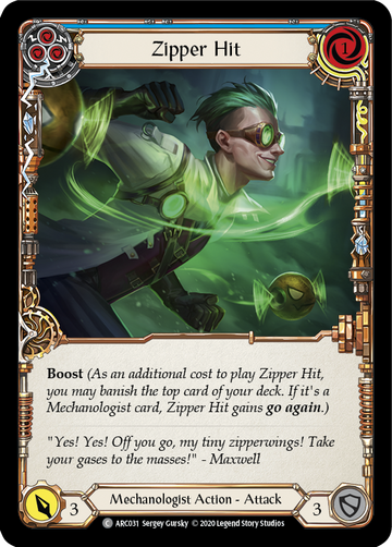 Zipper Hit (Blue) [ARC031] Unlimited Normal - Duel Kingdom