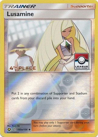 Lusamine (153a/156) (League Challenge Alt Art 4th Place) [Sun & Moon: Ultra Prism] - Duel Kingdom