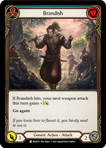 Brandish (Blue) [MON271] 1st Edition Normal - Duel Kingdom